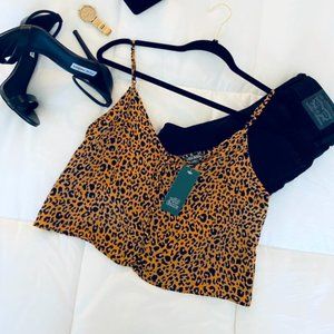 Wild Fable Cheetah Print Crop Top